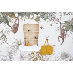 Lilipinso Stickers Et Papiers-peint Enfant Papier Peint Décor "Gunung Palung" En Papier Marron 4m X 2,48m