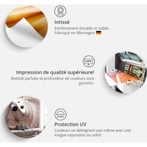 Artgeist Stickers Et Papiers-peint Enfant Papier Peint Enfant Animaux Pour Kids Blanc Et Multicolore – Image 3