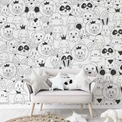 Acte Deco Stickers Et Papiers-peint Enfant Papier Peint Enfant Les Anicool - 250x255