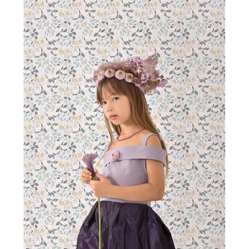 Lilipinso Stickers Et Papiers-peint Enfant Papier Peint Fleurs Liberty En Papier Rose 50cm X 10m – Image 5