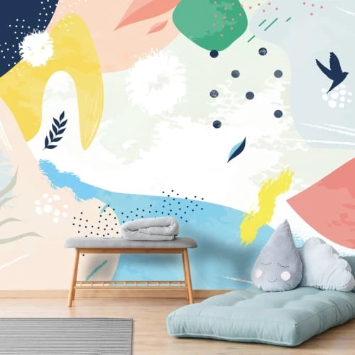 99Déco Stickers Et Papiers-peint Enfant Papier Peint Panoramique Graphique Multicolore 336x270cm – Image 2