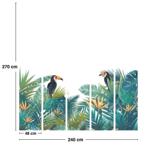 99Déco Stickers Et Papiers-peint Enfant Papier Peint Panoramique Intissé 240x270cm – Image 5