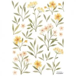 Lilipinso Stickers Et Papiers-peint Enfant Planche De Stickers Fleurs Multicolore