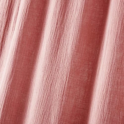 Maisons Du Monde Rideaux Enfant Rideau à Galon Fronceur En Coton Framboise à L'unité 110x250 – Image 2