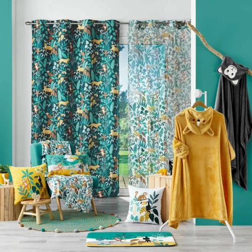 Douceur D'Intérieur Rideaux Enfant Rideau Bleu 140x260cm – Image 4