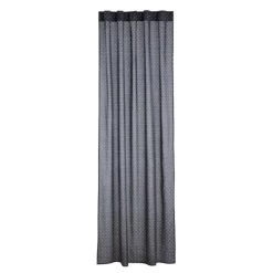 Maisons Du Monde Rideaux Enfant Rideau Enfant à Passants En Coton Noir Motifs étoiles Blanches à L'unité 110x250