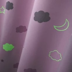 Home Maison Rideaux Enfant Rideau Enfant Occultant Phosphorescents Rose 260x140