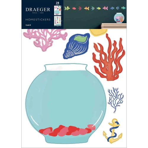 Draeger Paris Stickers Et Papiers-peint Enfant Sticker Mural Aquarium – Image 5