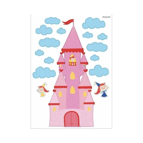 Draeger Paris Stickers Et Papiers-peint Enfant Sticker Mural Château De Princesse – Image 2