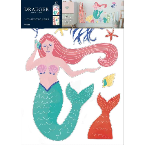 Draeger Paris Stickers Et Papiers-peint Enfant Sticker Mural Petite Sirène – Image 6