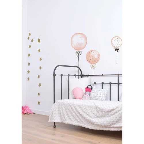 Lilipinso Stickers Et Papiers-peint Enfant Stickers Ballons En Vinyle Mat Rose – Image 4