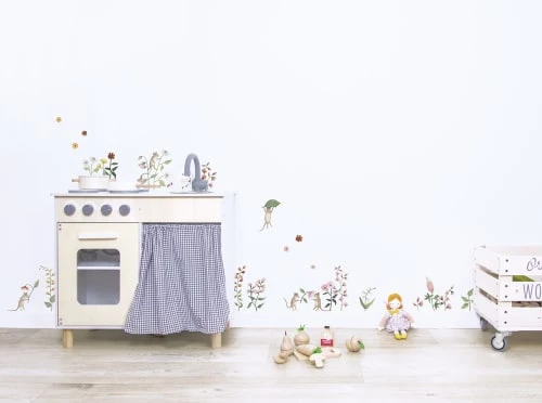 Lilipinso Stickers Et Papiers-peint Enfant Stickers Fleurs Des Champs En Vinyle Multicolore 29.7x42 Cm – Image 2