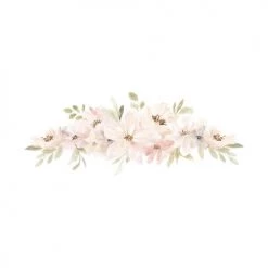 Lilipinso Stickers Et Papiers-peint Enfant Stickers Fleurs En Vinyle Mat Orange