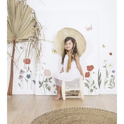 Lilipinso Stickers Et Papiers-peint Enfant Stickers Fleurs Sauvages En Vinyle Mat Multicolore 64x130 Cm – Image 3