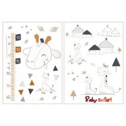 Sauthon Stickers Et Papiers-peint Enfant Stickers Muraux 50x70cm En Adhésif Marron