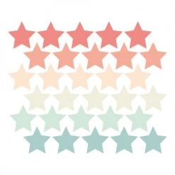 Decochic Stickers Et Papiers-peint Enfant Stickers Mureaux En Vinyle étoiles Pêche Et Vert