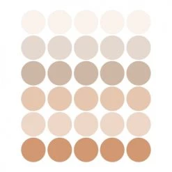 Decochic Stickers Et Papiers-peint Enfant Stickers Mureaux En Vinyle Rondes Marron Et Beige