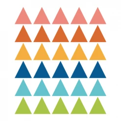 Decochic Stickers Et Papiers-peint Enfant Stickers Mureaux En Vinyle Triangles Multicolor