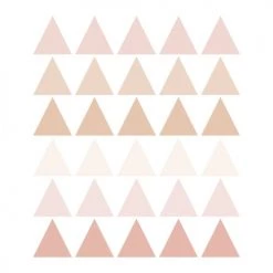 Decochic Stickers Et Papiers-peint Enfant Stickers Mureaux En Vinyle Triangles Rose Et Beige