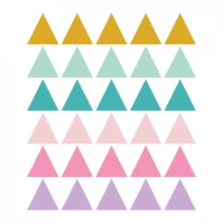 Decochic Stickers Et Papiers-peint Enfant Stickers Mureaux En Vinyle Triangles Rose Et Lilas