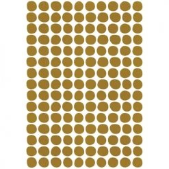 Lilipinso Stickers Et Papiers-peint Enfant Stickers Pois En Vinyle Mat Or 29.7x42 Cm