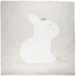 Noukie's Tapis Enfant Tapis Carré En Coton Bio Lina & Joy (120 X 120 Cm)