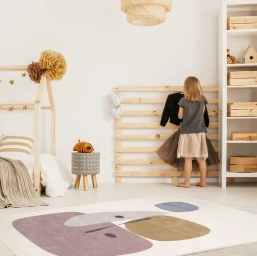 AFK Living Tapis Enfant Tapis Collage Pastel 135x190 – Image 2