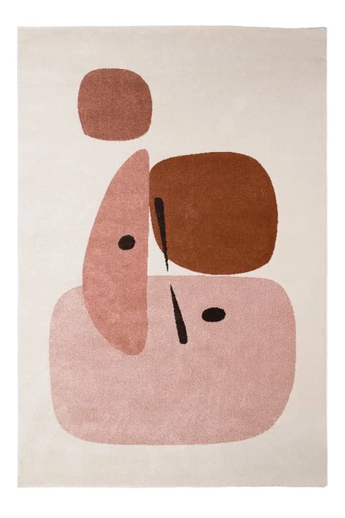 AFK Living Tapis Enfant Tapis Collage Terracotta 120x170