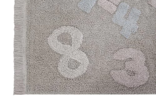 Lorena Canals Tapis Enfant Tapis Coton Lavable Chiffres Bébé 120x160cm – Image 3