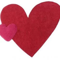 Lorena Canals Tapis Enfant Tapis Coton Lavable Coeur 180x160cm