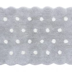 Lorena Canals Tapis Enfant Tapis Coton Lavable Mini Biscuit Gris 70x100cm