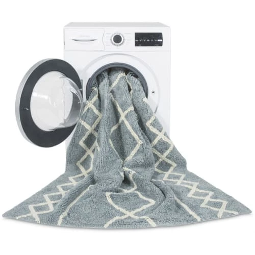 Lorena Canals Tapis Enfant Tapis Coton Lavable Vintage Bleu 120x160cm – Image 6