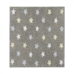 Lorena Canals Tapis Enfant Tapis Coton Motif étoiles Multicolores 120x160