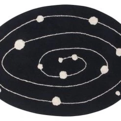 Lorena Canals Tapis Enfant Tapis Coton Motif Galaxie 140x200cm