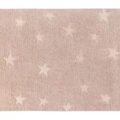 Lorena Canals Tapis Enfant Tapis Coton Motif Star Rose 120x175cm