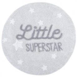 Lorena Canals Tapis Enfant Tapis Coton Rond Lavable Little Superstar D120cm