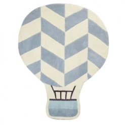 Sauthon Tapis Enfant Tapis De Chambre 90x17cm En Acrylique Bleu