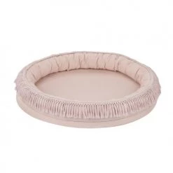 Lignea Kids Tapis Enfant Tapis De Jeu à Franges Rose Poudré