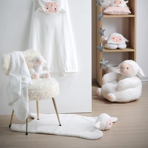 Lovely Casa Tapis Enfant Tapis De Sol Pour Enfant Blanc 60x90cm – Image 2