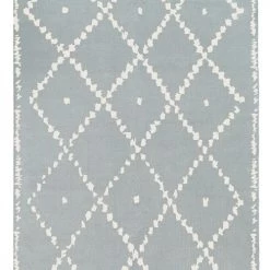 AFK Living Tapis Enfant Tapis De Style Berbère Bleu 100x140