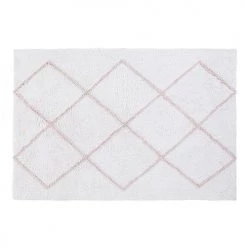 Maisons Du Monde Tapis Enfant Tapis En Coton écru Motifs Graphiques Rose 120x180