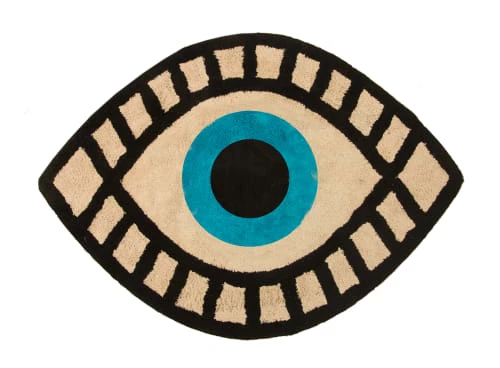 RNT By Really Nice Things Tapis Enfant Tapis En Coton En Forme D’œil 180x120