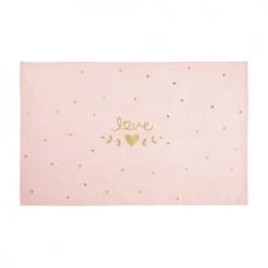 Maisons Du Monde Tapis Enfant Tapis En Coton Imprimé Rose Et Doré 120x180