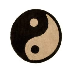 RNT By Really Nice Things Tapis Enfant Tapis En Coton Imprimé Ying Yang 90