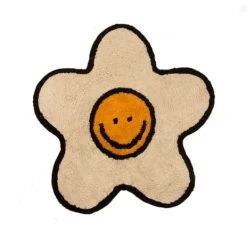 RNT By Really Nice Things Tapis Enfant Tapis En Coton Marguerite Souriante 90