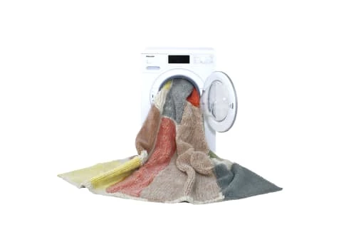 Lorena Canals Tapis Enfant Tapis En Laine Lavable Bleu Et Rose 240x170 – Image 6