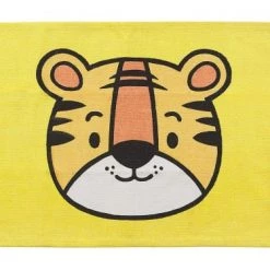 Beliani Tapis Enfant Tapis En Tissu Jaune 90x60cm