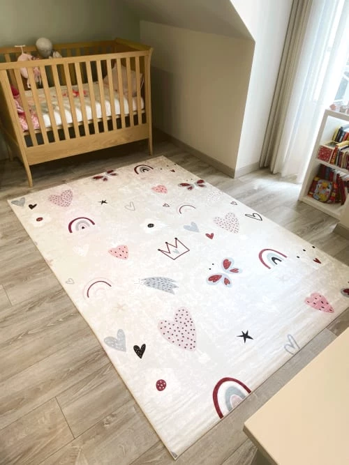 Nazar Tapis Enfant à Motifs Papillon 160x230 – Image 2
