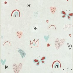 Nazar Tapis Enfant à Motifs Papillon 80x150
