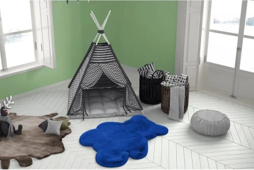 Me Gusta Tapis Enfant Bleu Rectangle Micropolyester 73x90 – Image 2